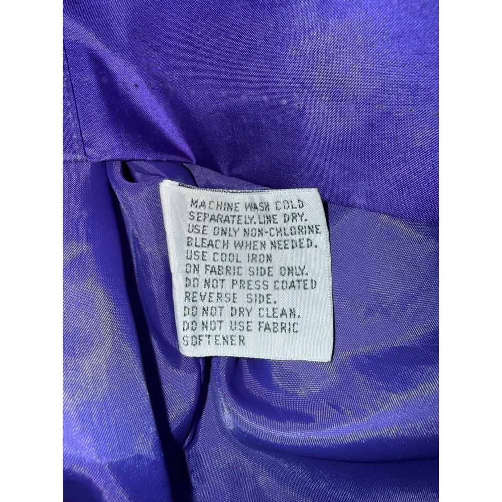 Kent Street Vintage‎ Purple Shiny Trench Coat Women's Size 9/10. 80s